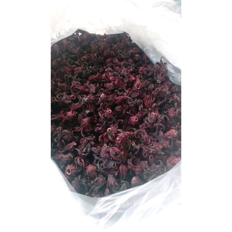 

1 kg bunga rosela ungu kering premium great a