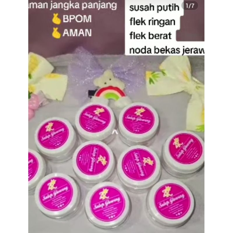 CREAM GLOWING ZAYORA / SALEP GLOWING MALAM / SALEP FLEK