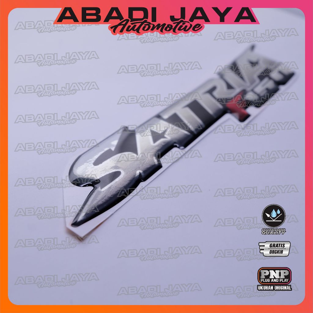 Emblem suzuki satria fu 150 / emblem timbul suzuki satria fu / emblem titanium suzuki satria / emble