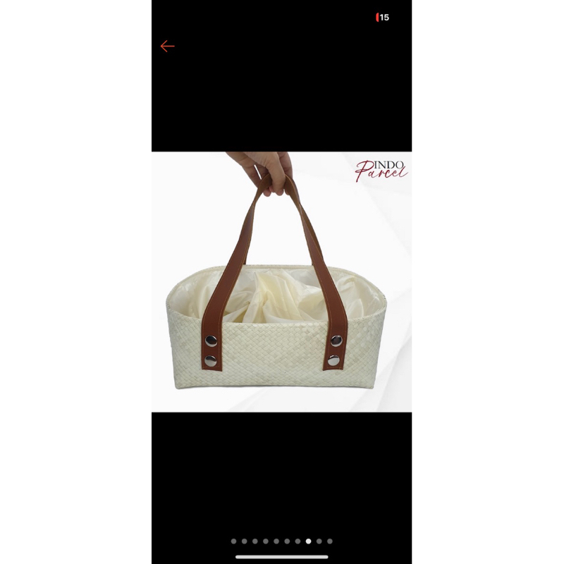 tas hampers anyaman pandan
