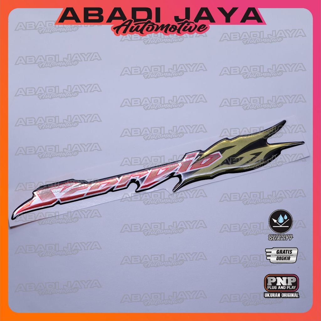 Emblem yamaha scorpio z / emblem timbul yamaha scorpio / emblem titanium scorpio / emblem yamaha sco