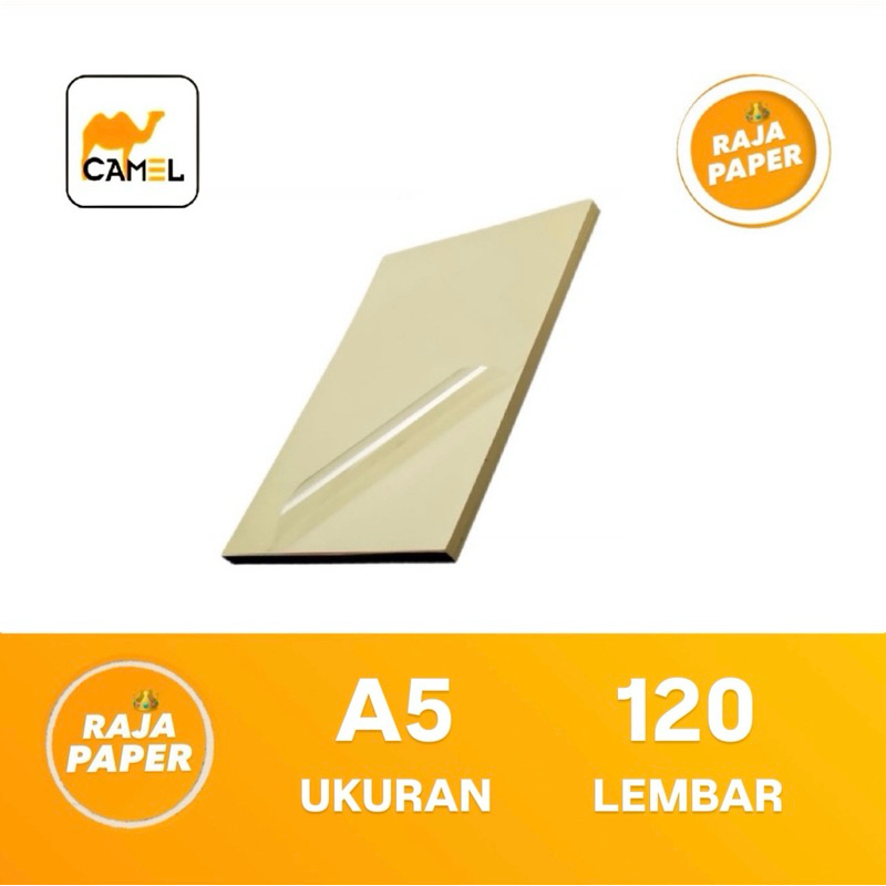

Kertas Sticker Vinyl Transparant Ukuran A5 120 Lembar By CAMEL ( 148 Mm x 210 Mm ) / ( 14.8 Cm x 21 Cm ) 120 Lbr 120 Pcs Stiker Vinil Vynil Transparan Bening