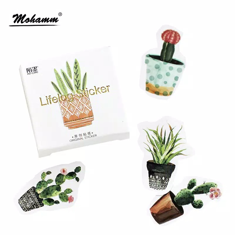 

STIKER BENTUK TANAMAN / KAWAII/ LUCU/ GARDENING