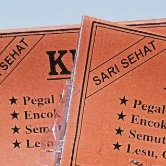 

Label sari sehat warna Oren isi 20 biji