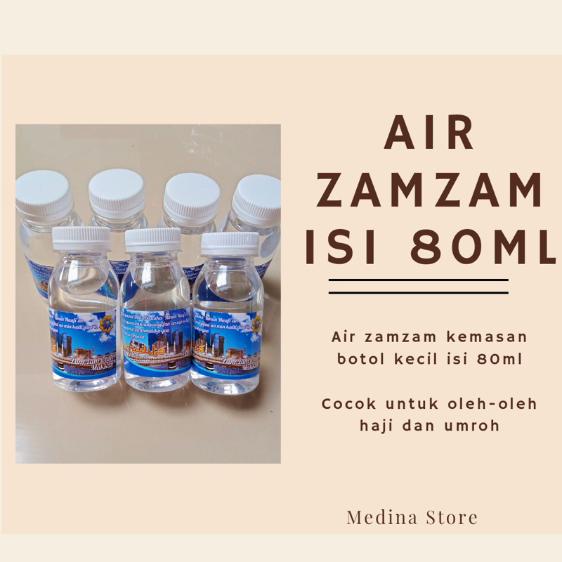 

Air Zamzam Asli Botol Kecil isi 80ml | Air Zamzam Asli isi 80ml
