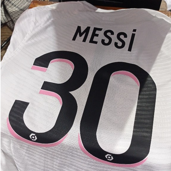 NAMESHEET NAMA NOMOR PUNGGUNG JERSEY PSG MESSI 21/22