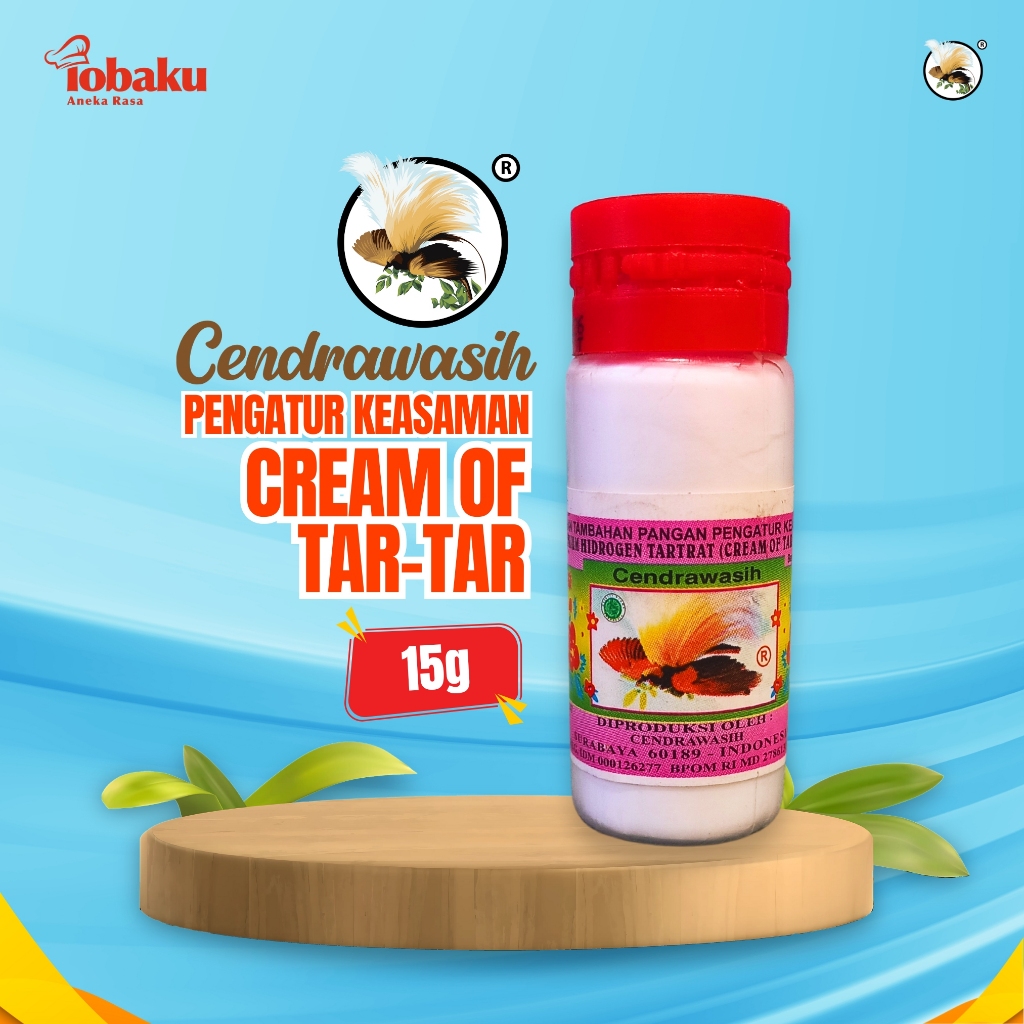 

CENDRAWASIH Cream of Tar-Tar - Pengatur Keasaman Adonan Kue 15g