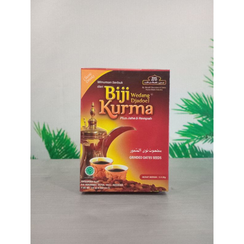 

Wedang djadoel biji kurma jahe dan rempah / kopi kurma jahe dan rempah rempah/ minuman serbuk biji kurma jaeh rempah rempah