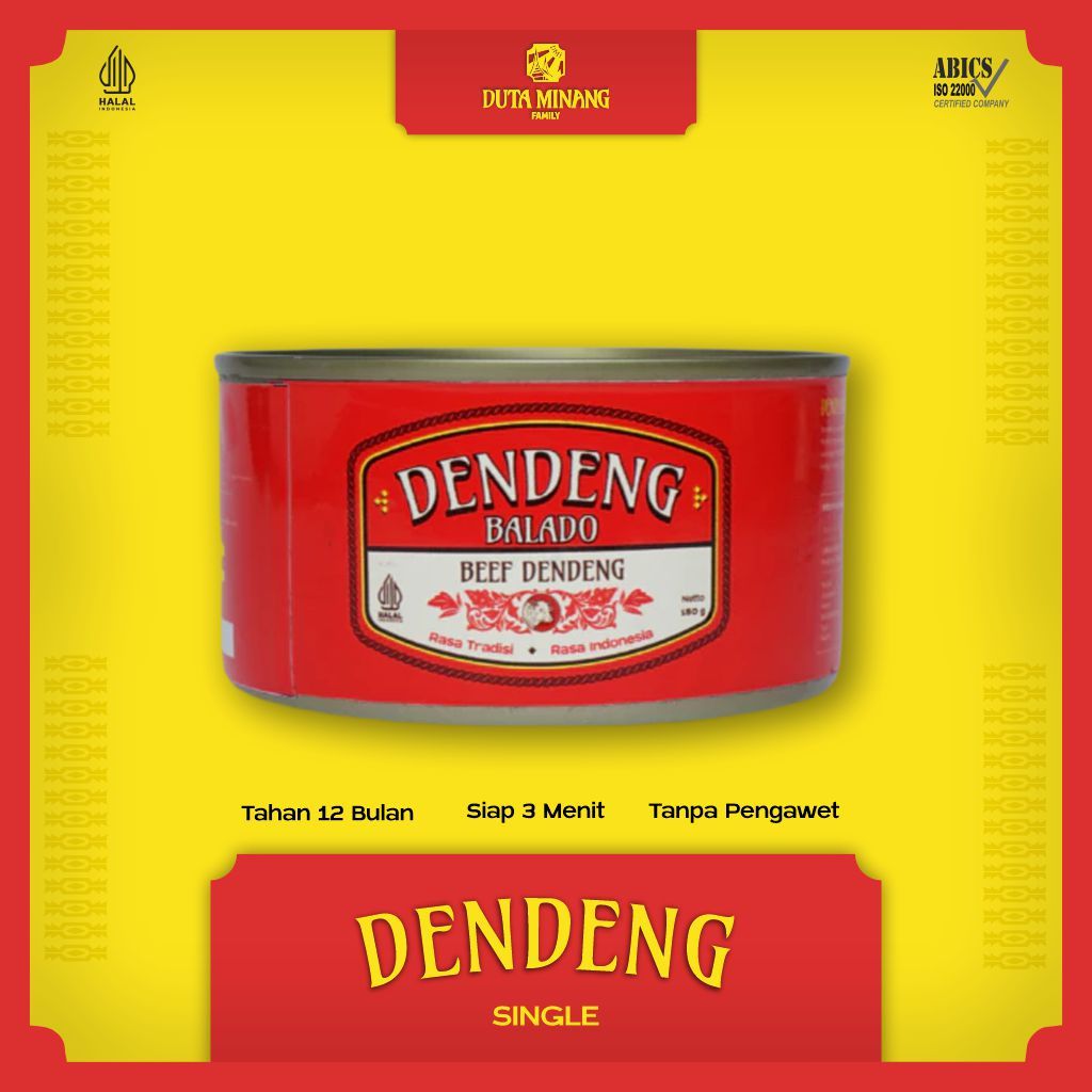 Dendeng Balado Daging Sapi Khas Padang Solok HALAL 100%  / Daging Kaleng / Rendang Kaleng / Makanan 