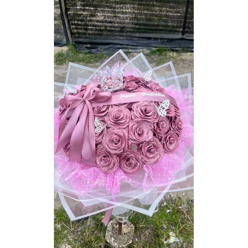 

Buket Bunga Pita satin Gliter