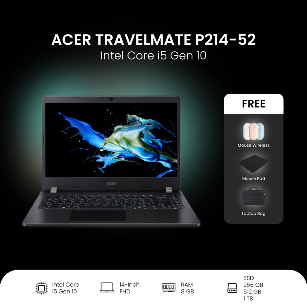 Acer Travelmate P214-52 Core i5 Gen 10