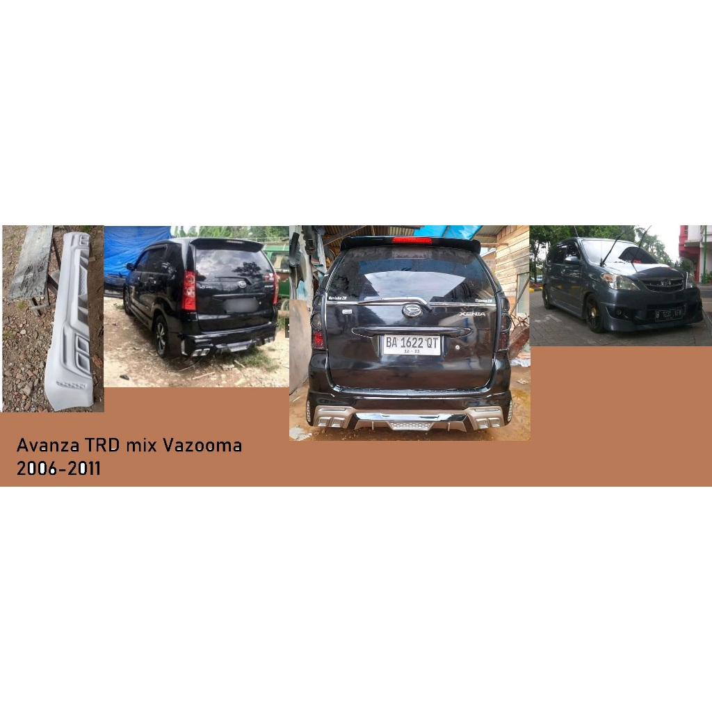 bodykit avanza lama 2006 2007 2008 2009 2010 2011 trd mix vazooma