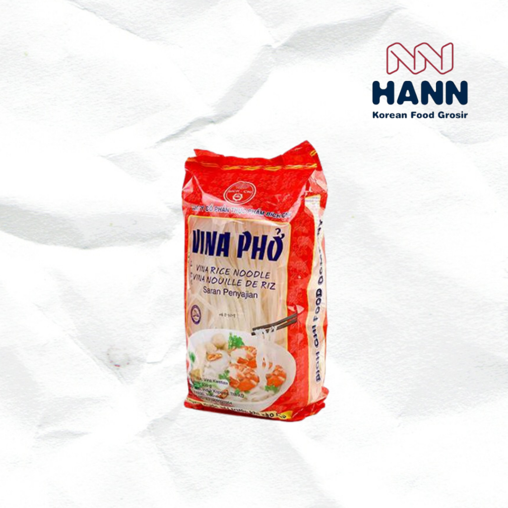 

Vina Pho Rice Noodle Vietnam / Kwetiaw Mie Beras 400gr / Rice Noodle Vietnam / Mie Beras Vietnam / Halal