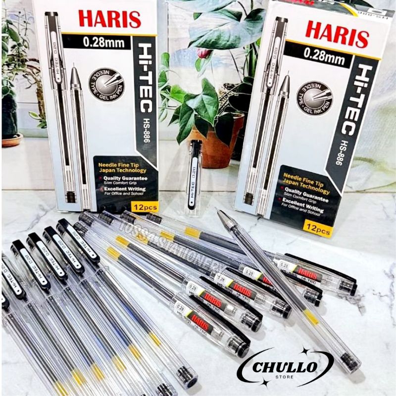 

HARIS pulpen pena HI-TECH 0,28 mm isi 1 lusin / 12 pcs tinta hitam
