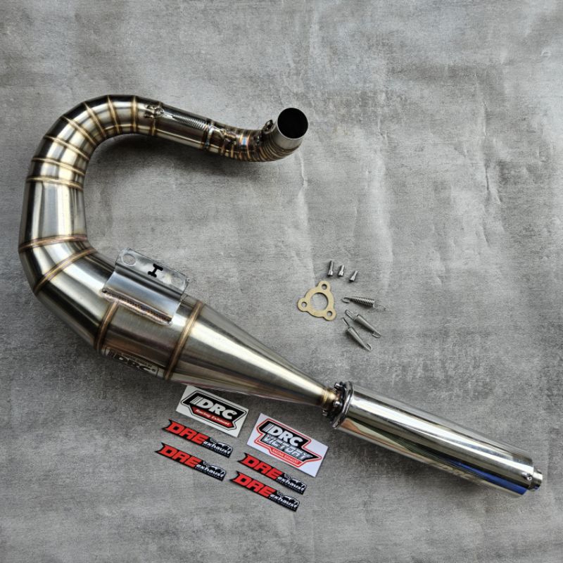 KNALPOT VESPA DRC ORIGINAL BUANG KIRI