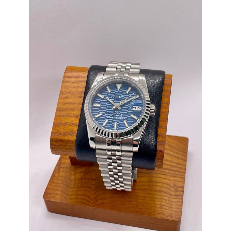 Seiko Datejust Blue Motif NH35 Automatic