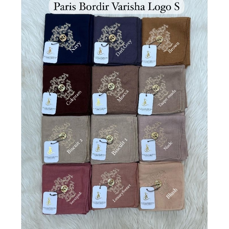Segiempat Paris Bordir Varisha Segiempat Polos