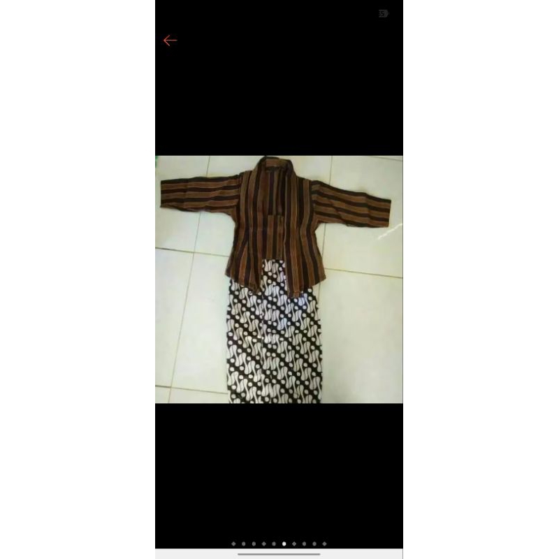 baju lurik anak perempuan