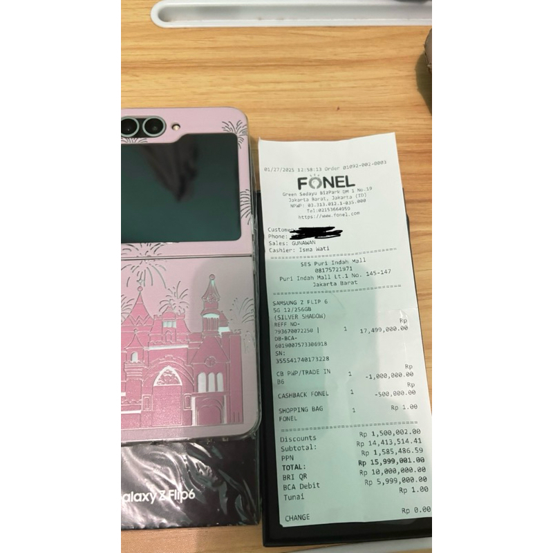 Samsung z flip 6 256gb bekas