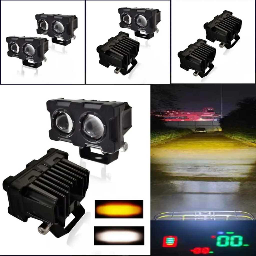 Lampu Tembak Sorot LED Laser 2 Mata Model Slim Lampu Sorot Led Lampu Tembak SQL 2 Mata Slim Lampu Te