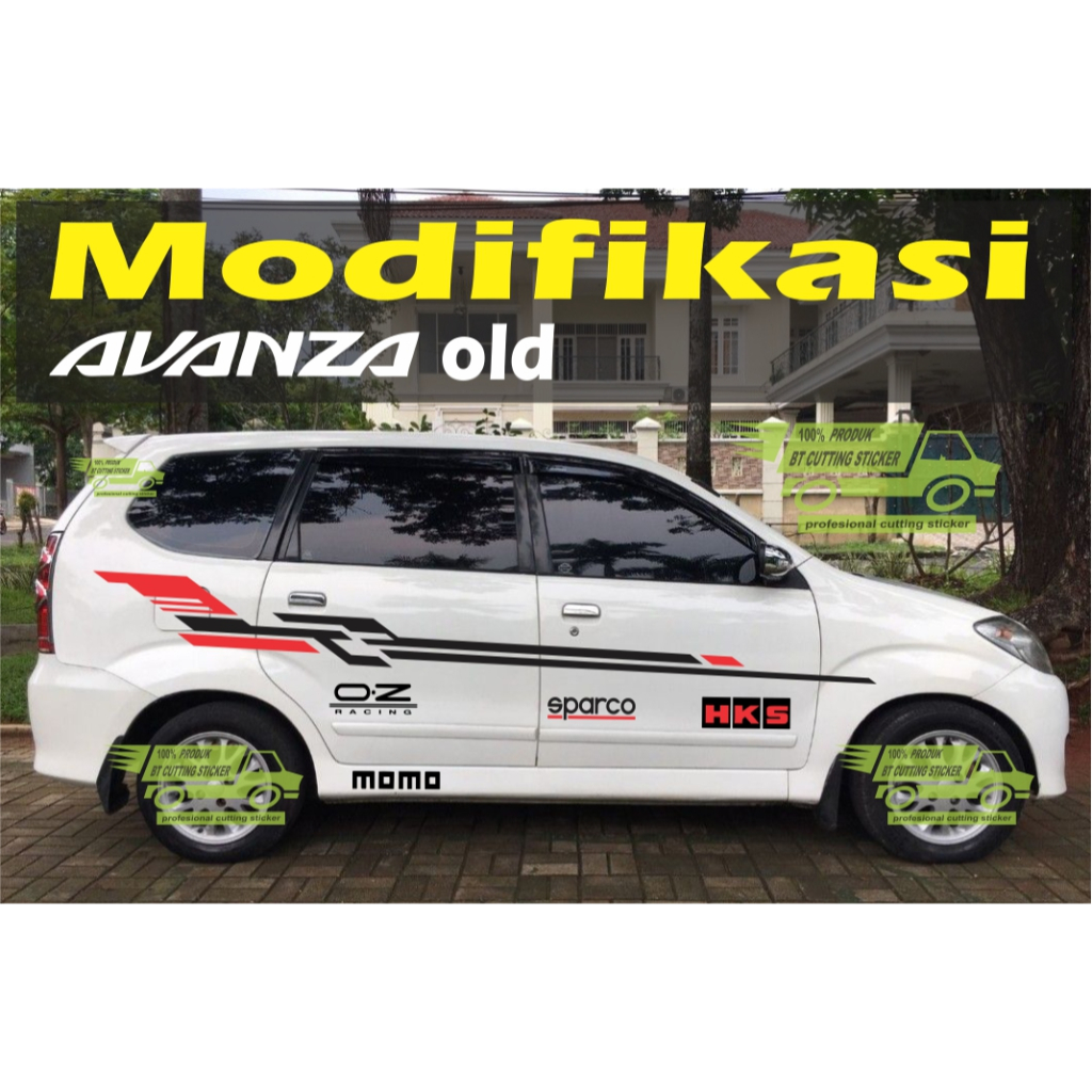 Striping Stiker mobil Avanza Old tahun 2003 - 2011 / sticker avanza old / stiker xenia old - AVD7
