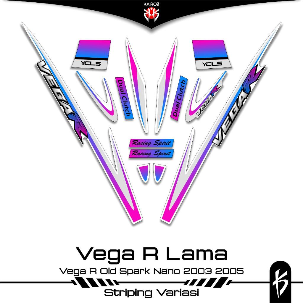 STRIPING VEGA R LAMA SKU 5 STIKER STICKER YAMAHA VEGA R OLD 2003 2005 110 LAMA SIRIUS SPARK NANO