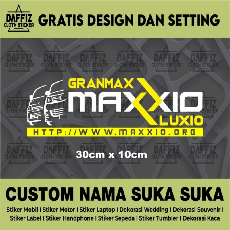STIKER CUTTING CUSTOM GRANMAX LUXIO