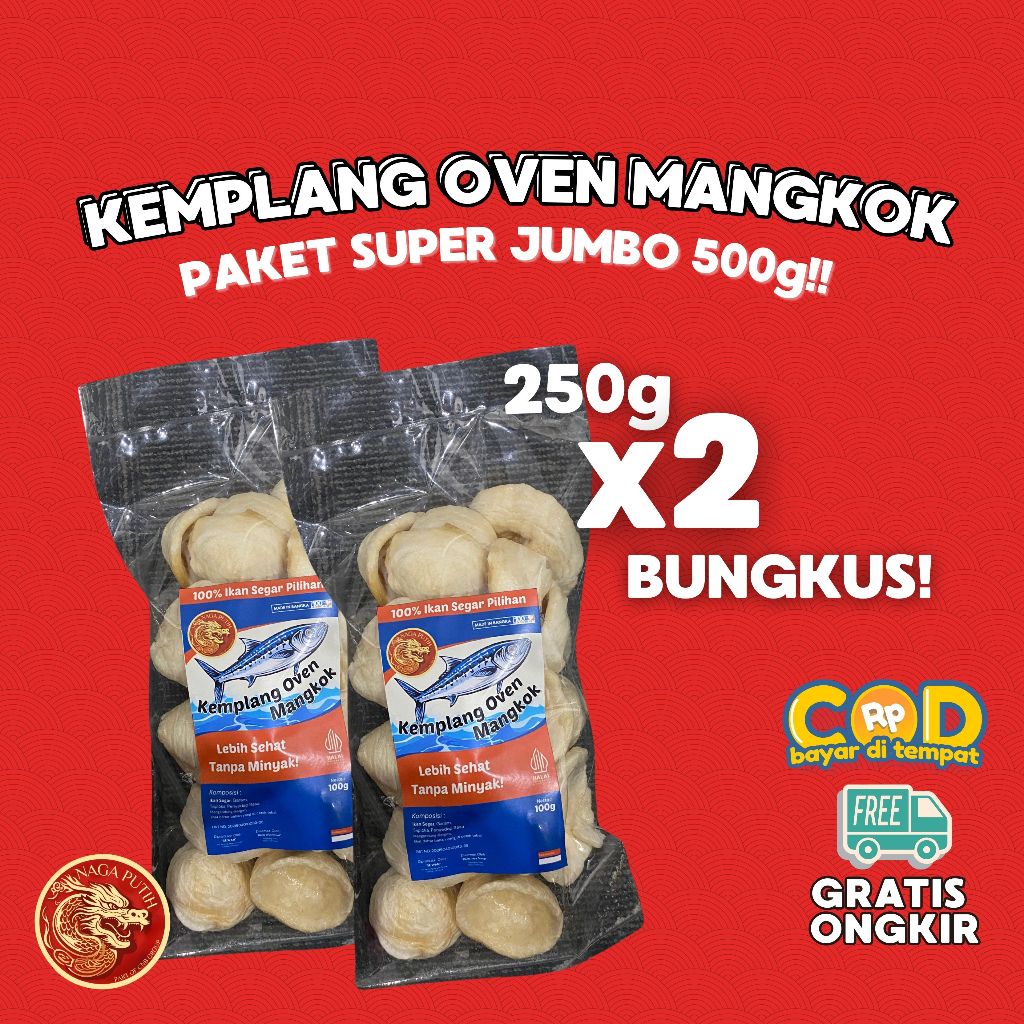 

Paket Super Jumbo 500g Kemplang Oven Mangkok 250g (isi 2) - Lebih Murah, Untung Banyak!