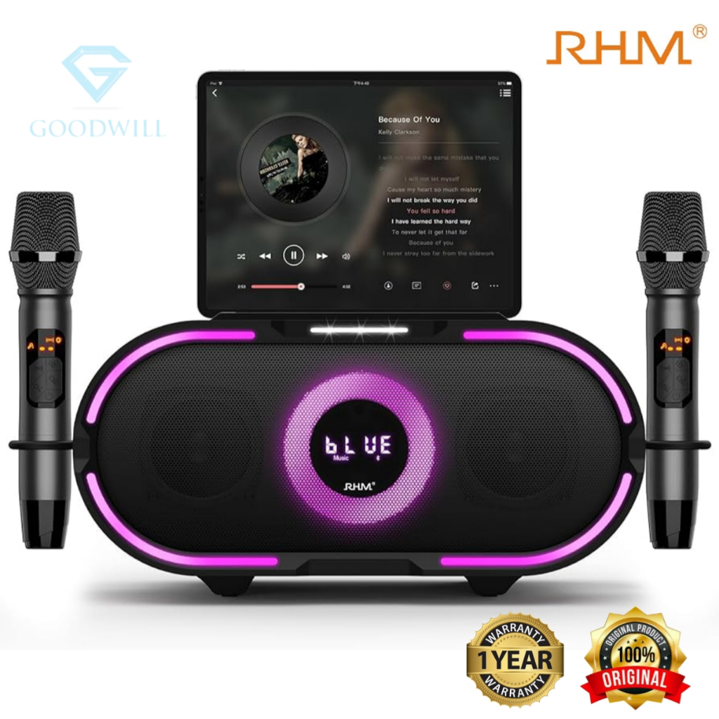 RHM RM-K888 (K666 PLUS) All in One Portable Karaoke Machine / Karaoke Speaker Portabel