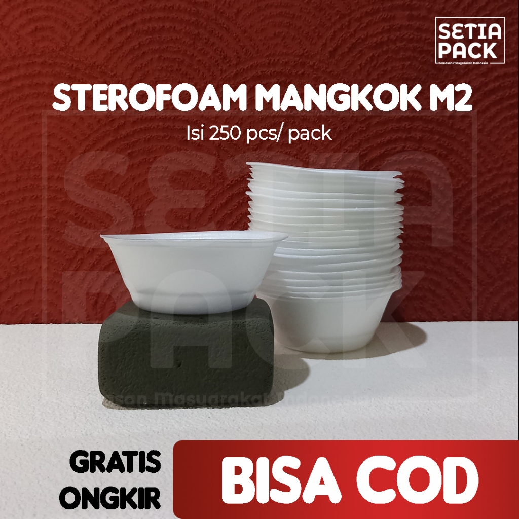 Sterofoam Mangkok KCS M2 Styrofoam Mangkuk Kecil