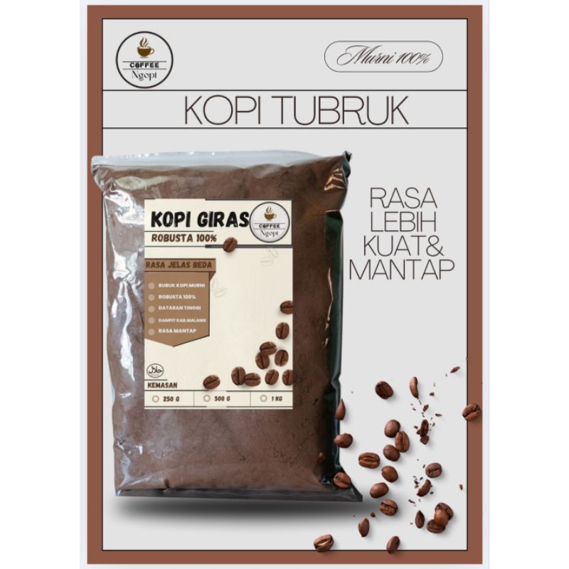 

KOPI TUBRUK | MANTAP | KEMASAN 250 GRAM