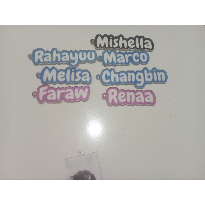 GANTUNGAN KUNCI NAMA, FOTO, GANTUNGAN KUNCI CUSTOM - GANTUNGAN AKRILIK