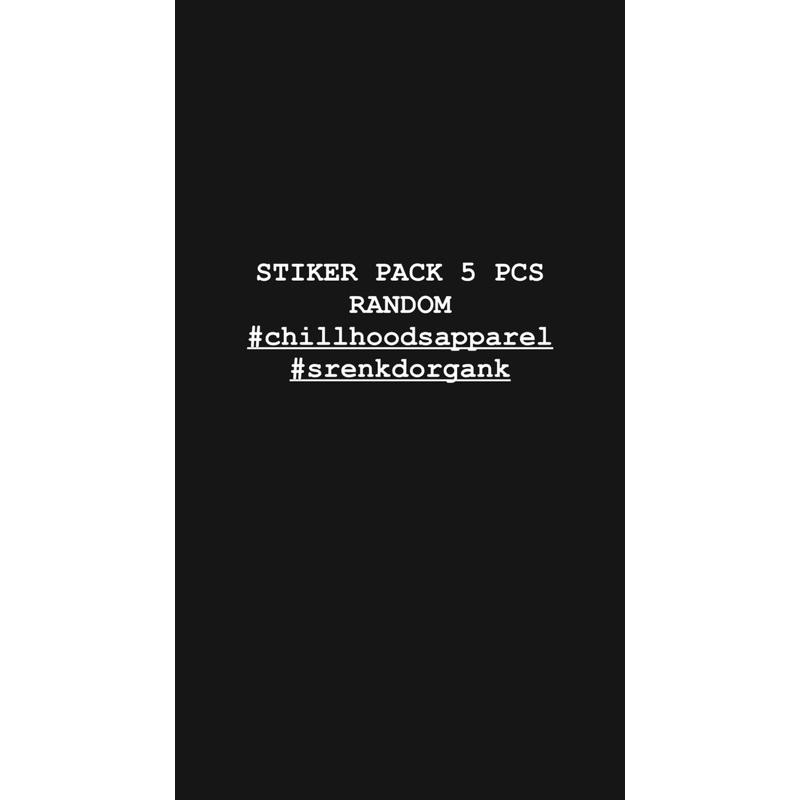 

STIKER PACK CHLD-SDG