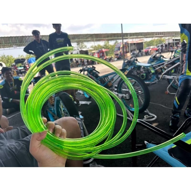 SELANG BENSIN HIJAU THAILAND LENTUR ANTI KAKU COCOK UNTUK PERTAMAX BENSOL VP