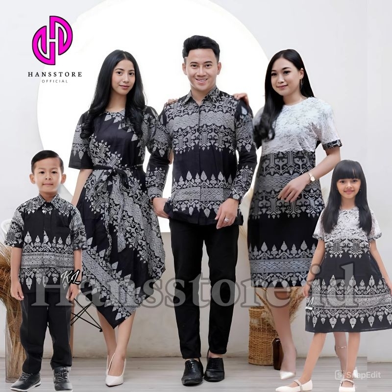 Baju Couple Lancip Dress Brokat Keluarga Pria dan Wanita Modern Batik Couple Keluarga Gamis Dress Na