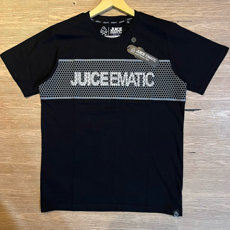 Tshirt Juice Ematic Black. Kaos Pria Hitam