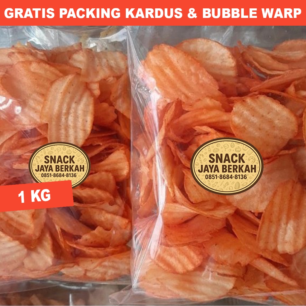 

KERIPIK SINGKONG BALADO PEDAS CIKRUH GURIH RENYAH MURAH | POHONG BALADO PEDAS | 1 KG