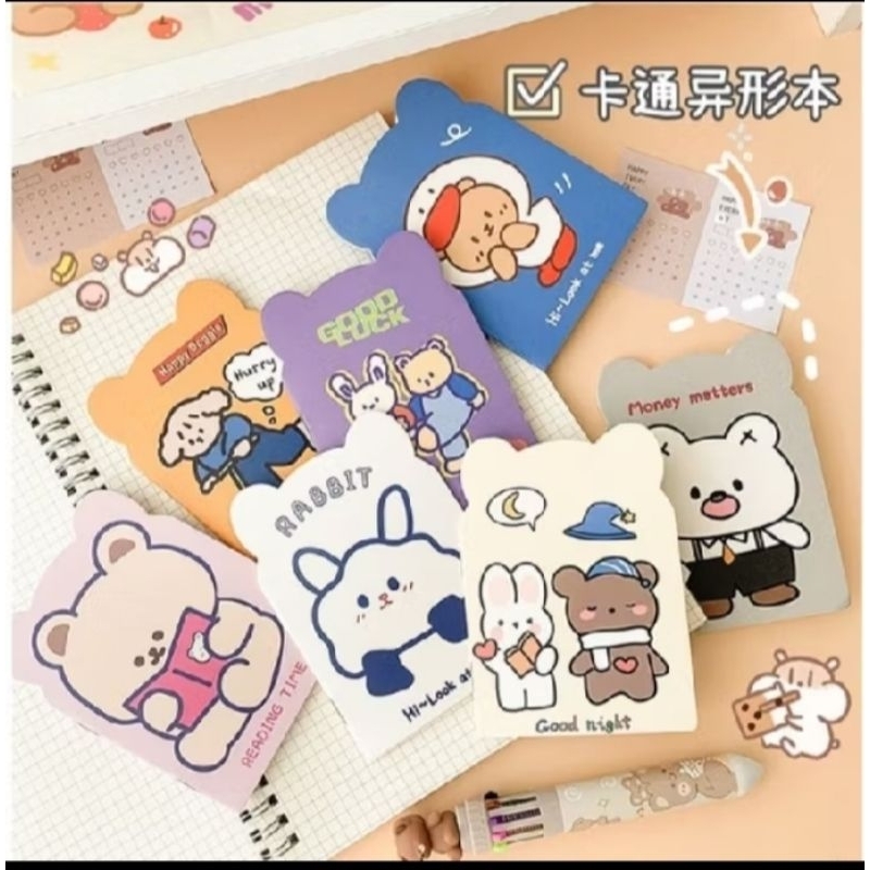 

Animal Mini Notebook / Buku Saku / Notepad / Buku Catatan Kecil Motif Bentuk