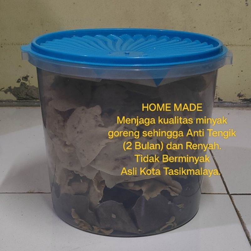 

Peyek Teri Nyai Neneng Toples 5 Liter / 600 Gram Asli Kota Tasikmalaya