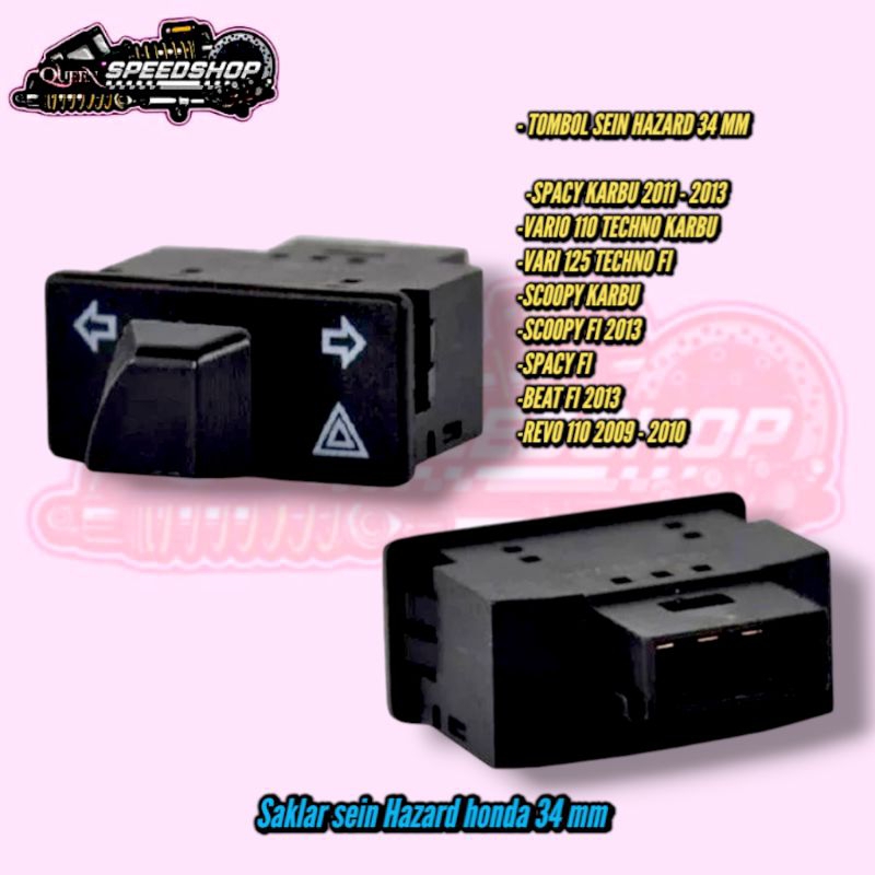 Saklar Sein Vario 110 Karbu Techno Saklar Sein Hazard Beat FI 34 MM PNP Spacy Karbu Vario 110 Karbu 