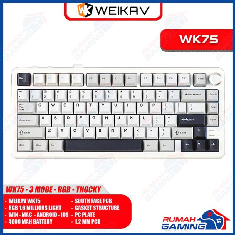 Keyboard Mechanical Weikav WK75