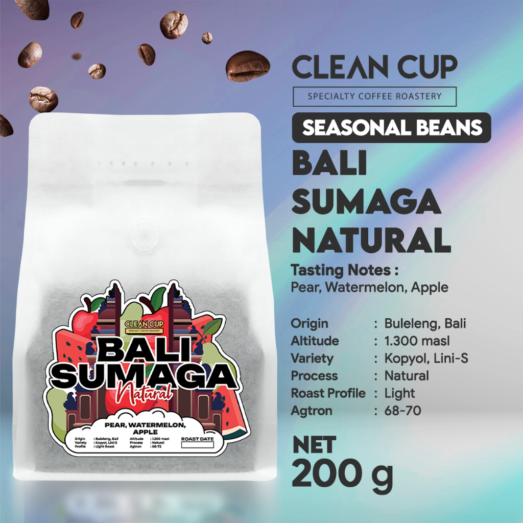 

Kopi Clean Cup Bali Sumaga Natural Whole Bean