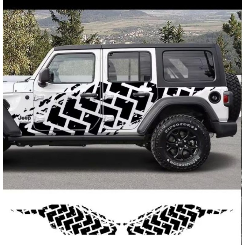 CUTTING STICKER TERBARU MOBIL JEEP, RUBICON, KATANA, JIMNY, FEROZA, ESCUDO, DLL