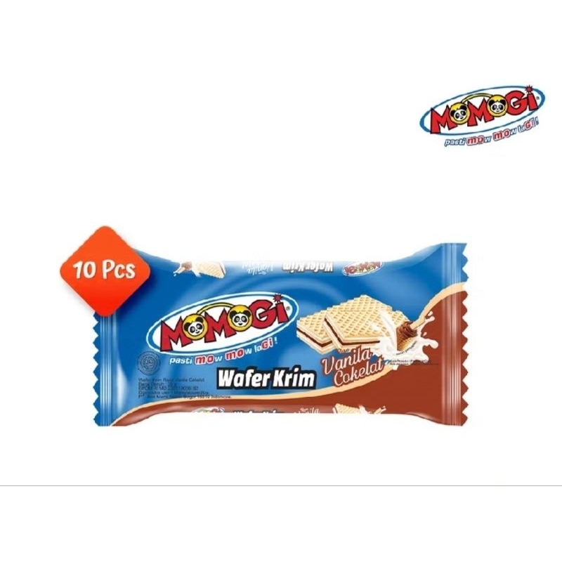 

Momogi Wafer Vanilla Cokelat (10 pcs)