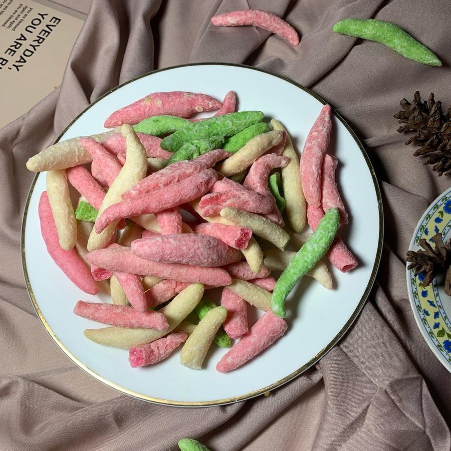 

Cemilan Kue Gabus Warna Manis Gabus Warna Pelangi Telor Gabus Warna Bidaran Gegetas Empuk Manis