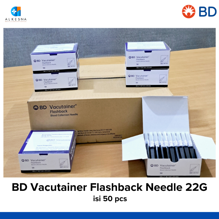 BD Vacutainer Flashback Needle 22g