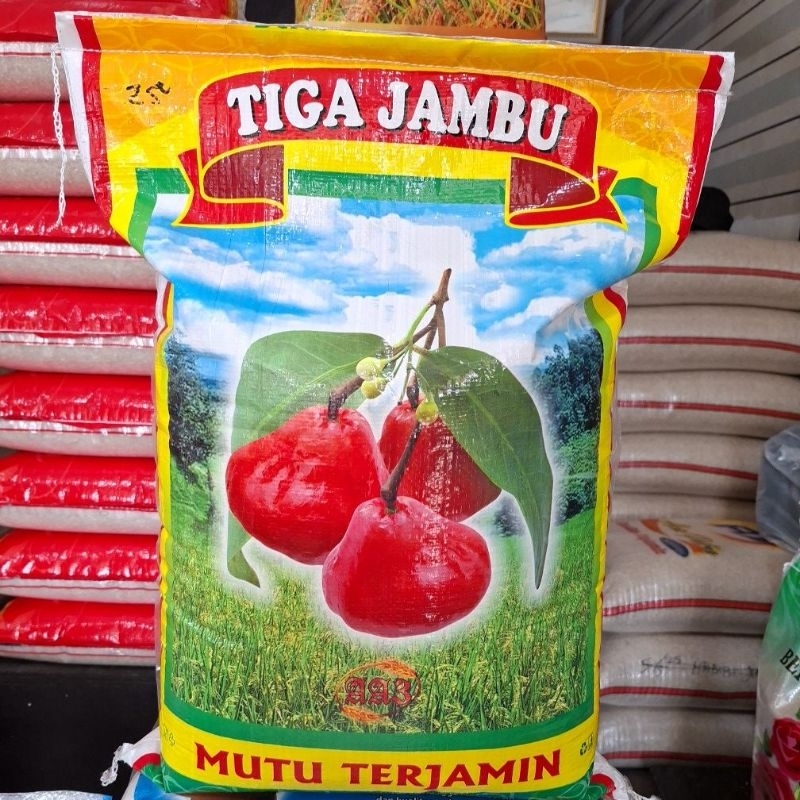 

Beras tiga jambu 15kg premium