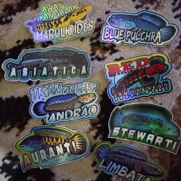 

Stiker Channa Hologram Anti Air Random Isi 4