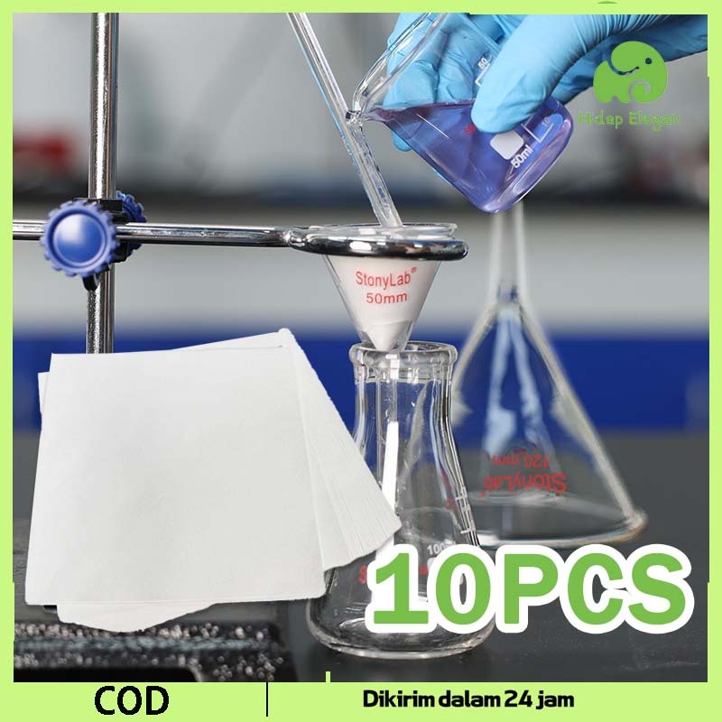 Isi 10  60*60cm Kertas Saring Laboratorium Laboratorium Filter Paper Lab Untuk Kebutuhan Laboratoriu