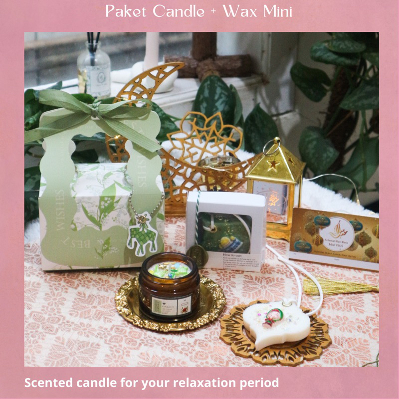 Scented Candle dan Wax sachet Hampers Ramadhan Idul Fitri